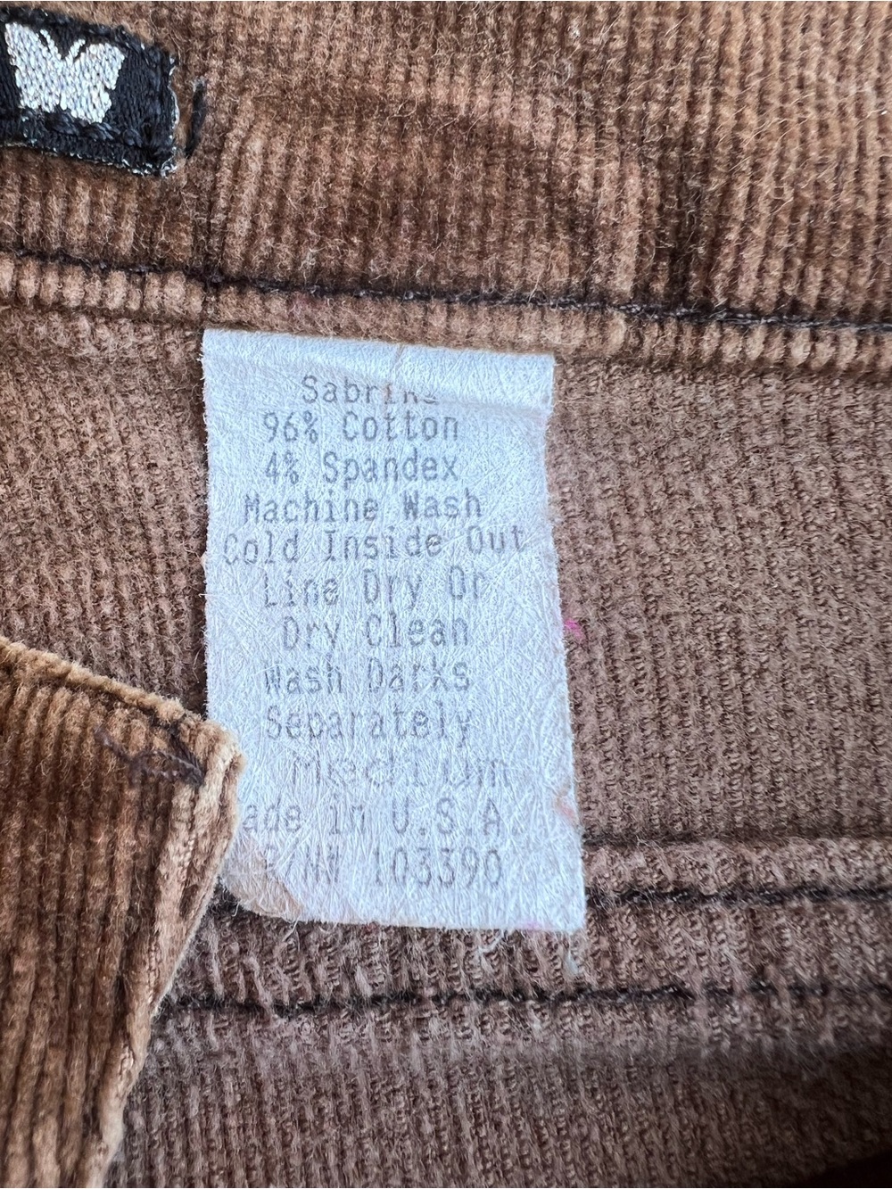 Rare FRANKIE B Y2K Flare Brown Velvet Pants Early-2000s USA-Made 9” Rise Stretch - Picture 4 of 10